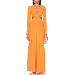 A.L.C. 'Issa' Orange Crepe Dress Size 0